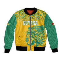 Custom Guyana Football Bomber Jacket 2025 Go Golden Jaguars