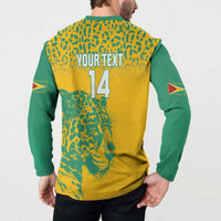 Custom Guyana Football Button Sweatshirt 2025 Go Golden Jaguars