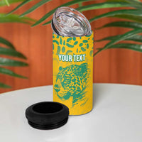 Custom Guyana Football 4 in 1 Can Cooler Tumbler 2025 Go Golden Jaguars