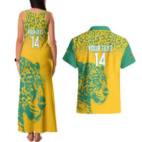 Custom Guyana Football Couples Matching Tank Maxi Dress and Hawaiian Shirt 2025 Go Golden Jaguars