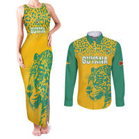 Custom Guyana Football Couples Matching Tank Maxi Dress and Long Sleeve Button Shirt 2025 Go Golden Jaguars