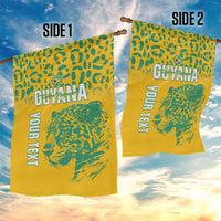 Custom Guyana Football Garden Flag 2025 Go Golden Jaguars