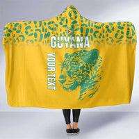 Custom Guyana Football Hooded Blanket 2025 Go Golden Jaguars