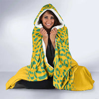 Custom Guyana Football Hooded Blanket 2025 Go Golden Jaguars