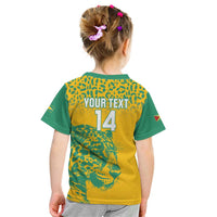 Custom Guyana Football Kid T Shirt 2025 Go Golden Jaguars