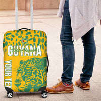 Custom Guyana Football Luggage Cover 2025 Go Golden Jaguars