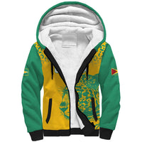 Custom Guyana Football Sherpa Hoodie 2025 Go Golden Jaguars