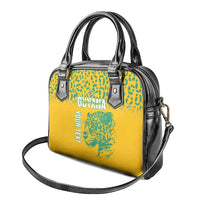 Custom Guyana Football Shoulder Handbag 2025 Go Golden Jaguars