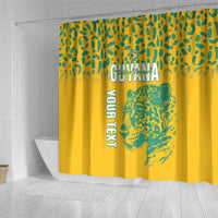 Custom Guyana Football Shower Curtain 2025 Go Golden Jaguars