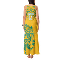 Custom Guyana Football Tank Maxi Dress 2025 Go Golden Jaguars