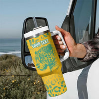 Custom Guyana Football Tumbler With Handle 2025 Go Golden Jaguars