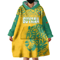 Custom Guyana Football Wearable Blanket Hoodie 2025 Go Golden Jaguars