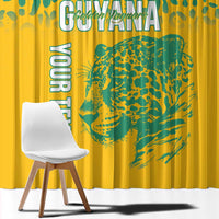 Custom Guyana Football Window Curtain 2025 Go Golden Jaguars