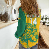 Custom Guyana Football Women Casual Shirt 2025 Go Golden Jaguars