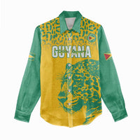 Custom Guyana Football Women Casual Shirt 2025 Go Golden Jaguars