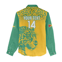 Custom Guyana Football Women Casual Shirt 2025 Go Golden Jaguars