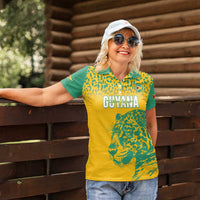 Custom Guyana Football Women Polo Shirt 2025 Go Golden Jaguars