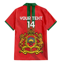 Custom Morocco Football Family Matching Mermaid Dress and Hawaiian Shirt Go Lionesses of Atlas - Wonder Print Shop