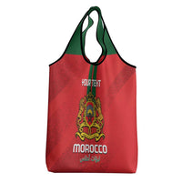 Custom Morocco Football Grocery Bag Go Lionesses of Atlas