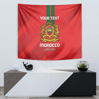 Custom Morocco Football Tapestry Go Lionesses of Atlas - Wonder Print Shop