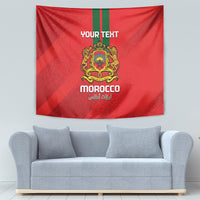 Custom Morocco Football Tapestry Go Lionesses of Atlas - Wonder Print Shop