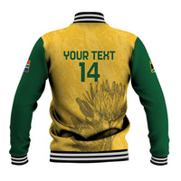 Custom South Africa Soccer Baseball Jacket Go Banyana Banyana Proteas - Wonder Print Shop