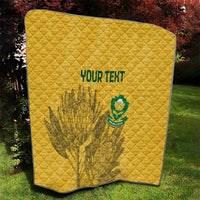 Custom South Africa Soccer Quilt Go Banyana Banyana Proteas - Wonder Print Shop