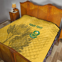 Custom South Africa Soccer Quilt Go Banyana Banyana Proteas - Wonder Print Shop