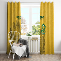 Custom South Africa Soccer Window Curtain Go Banyana Banyana Proteas - Wonder Print Shop