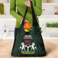 Nigeria Football Grocery Bag Go Super Falcons African Pattern