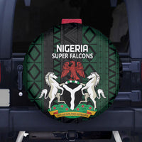 Nigeria Football Spare Tire Cover Go Super Falcons African Pattern - Wonder Print Shop