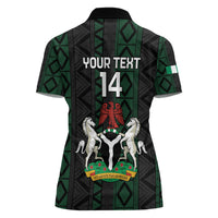 Custom Nigeria Football Women Polo Shirt Go Super Falcons African Pattern - Wonder Print Shop