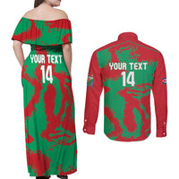 La Tunas 2025 Baseball Custom Couples Matching Off Shoulder Maxi Dress and Long Sleeve Button Shirt Cuba Go Champions