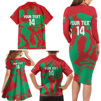 La Tunas 2025 Baseball Custom Family Matching Long Sleeve Bodycon Dress and Hawaiian Shirt Cuba Go Champions
