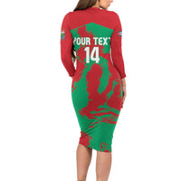 La Tunas 2025 Baseball Custom Long Sleeve Bodycon Dress Cuba Go Champions