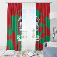 La Tunas 2025 Baseball Custom Window Curtain Cuba Go Champions