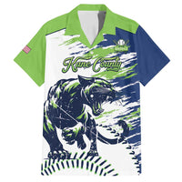 Kane County 2025 Baseball Custom Family Matching Off Shoulder Maxi Dress and Hawaiian Shirt Come On Cougar