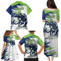 Kane County 2025 Baseball Custom Family Matching Puletasi and Hawaiian Shirt Come On Cougar