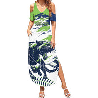 Kane County 2025 Baseball Custom Family Matching Summer Maxi Dress and Hawaiian Shirt Come On Cougar