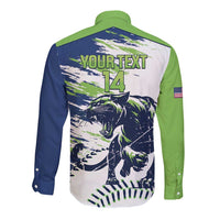 Kane County 2025 Baseball Custom Long Sleeve Button Shirt Come On Cougar