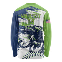 Kane County 2025 Baseball Custom Long Sleeve Shirt Come On Cougar