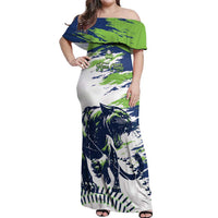 Kane County 2025 Baseball Custom Off Shoulder Maxi Dress Come On Cougar