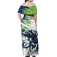 Kane County 2025 Baseball Custom Off Shoulder Maxi Dress Come On Cougar