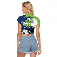 Kane County 2025 Baseball Custom Raglan Cropped T Shirt Come On Cougar