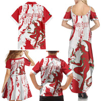 Diablos Rojos 2025 Baseball Custom Family Matching Summer Maxi Dress and Hawaiian Shirt Come On Mexico