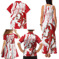 Diablos Rojos 2025 Baseball Custom Family Matching Tank Maxi Dress and Hawaiian Shirt Come On Mexico