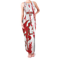 Diablos Rojos 2025 Baseball Custom Family Matching Tank Maxi Dress and Hawaiian Shirt Come On Mexico