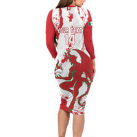 Diablos Rojos 2025 Baseball Custom Long Sleeve Bodycon Dress Come On Mexico