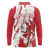 Diablos Rojos 2025 Baseball Custom Long Sleeve Polo Shirt Come On Mexico