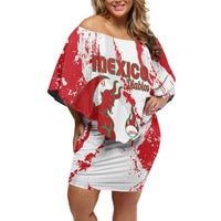 Diablos Rojos 2025 Baseball Custom Off Shoulder Short Dress Come On Mexico